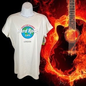 Hard Rock Cafe London Repreve Graphic Tee Shirt NWT Women’s SZ L